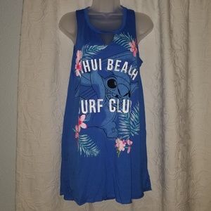 Lilo & Stitch Disney Sleep Top Tunic Dress Surf